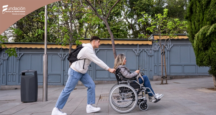 Barrera accesibilidad Fundacion Mutua Propietarios - DPArquitectura