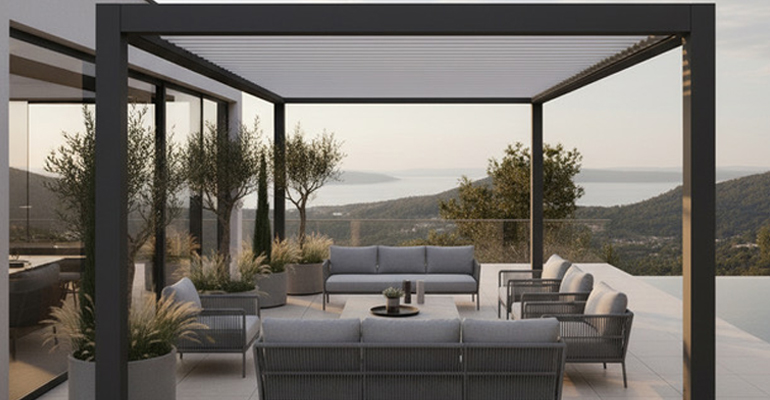 Pergola Bioclimatica Grupo Ayuso - DPArquitectura