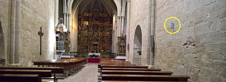 Proceso de secado de la Iglesia de San Juan Bautista de Grañón en La Rioja