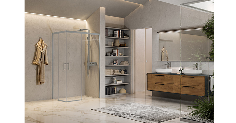 Gama “Esenciales 2024”: nuevas mamparas, platos de ducha y accesorios de baño