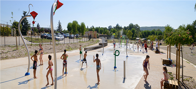 Vortex convierte un lago artificial en un Splashpad seguro