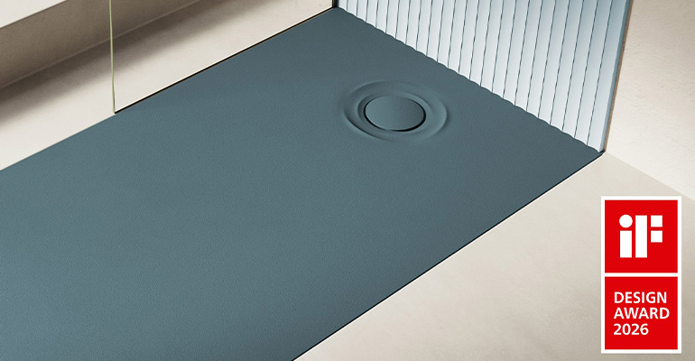 Platos de ducha y bañera con experiencia sensorial y estética