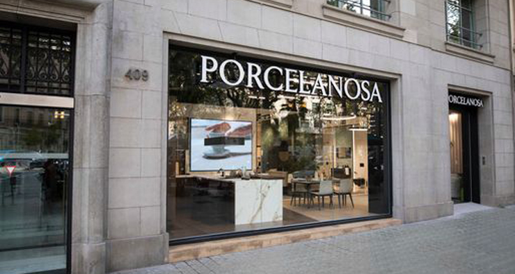 Porcelanosa entrada de la tienda Diagonal