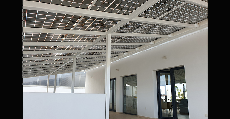 Pérgola fotovoltaica, que ofrece soluciones de ahorro y sostenibilidad